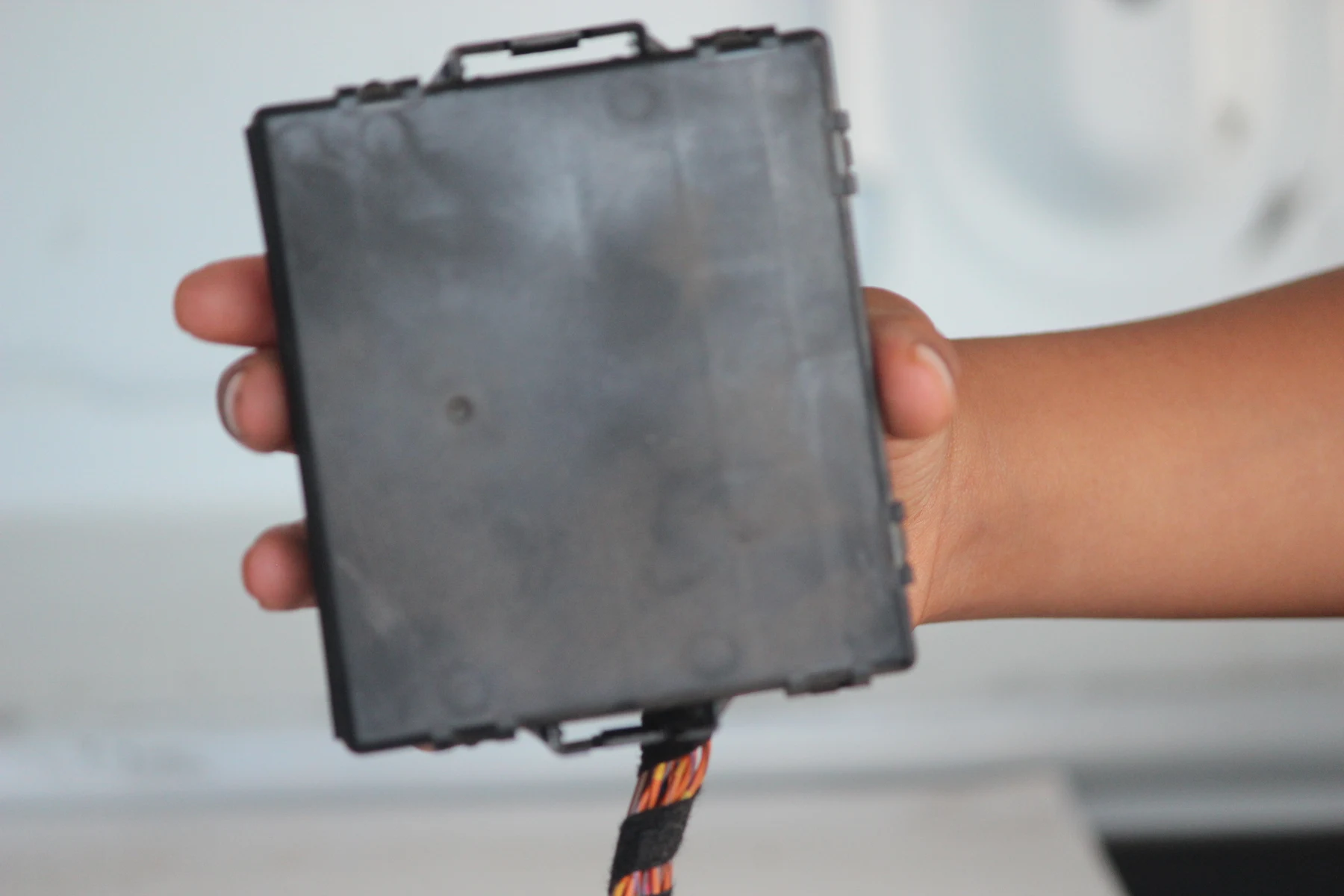 VW CAN gateway control module with cut loom